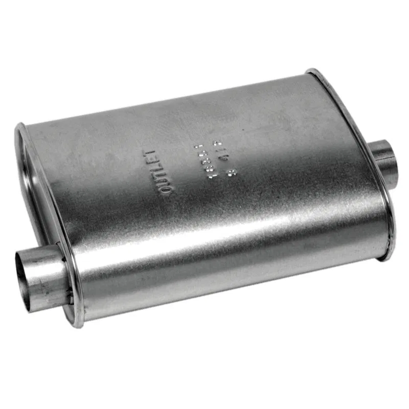 17188 – WALKER EXHST Exhaust Muffler, OE Replacement 8.81 Inch Width x 4-1/4 Inch Height Oval Aluminized Steel Case S...